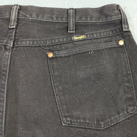 Wrangler VTG Jeans Men's 38x34 Fits 36x33 Black 13MWZ Cowboy Cut Made In USA - Picture 1 of 12